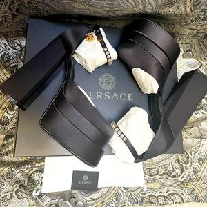 Versace Aevitas Satin Platform Pump